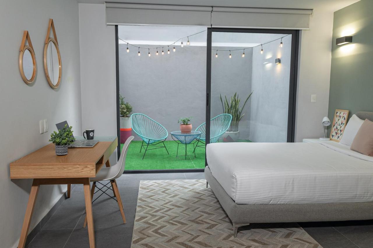 Ferienwohnung Niu Modern & Centric Lofts Mexiko-Stadt Exterior foto